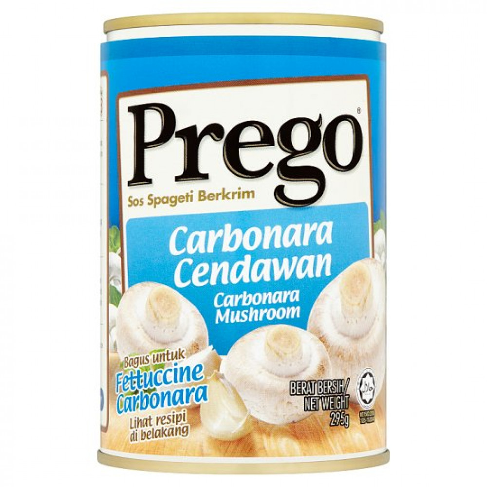Prego Carbonara Mushroom Pasta Sauce 300g Prego Carbonara Mushroom Pasta Sauce 300g