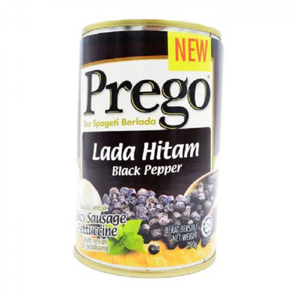 PREGO BLACK PEPPER PASTA SAUCE 290G PREGO BLACK PEPPER PASTA SAUCE 290G