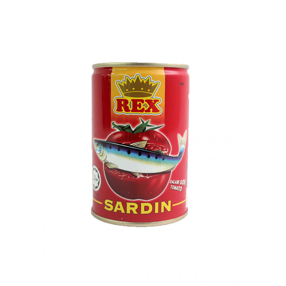 Rex Sardines in Tomato Sauce Sardin Ketchup Dalam Tin 425g Rex Sardines in Tomato Sauce Sardin Ketchup Dalam Tin 425g