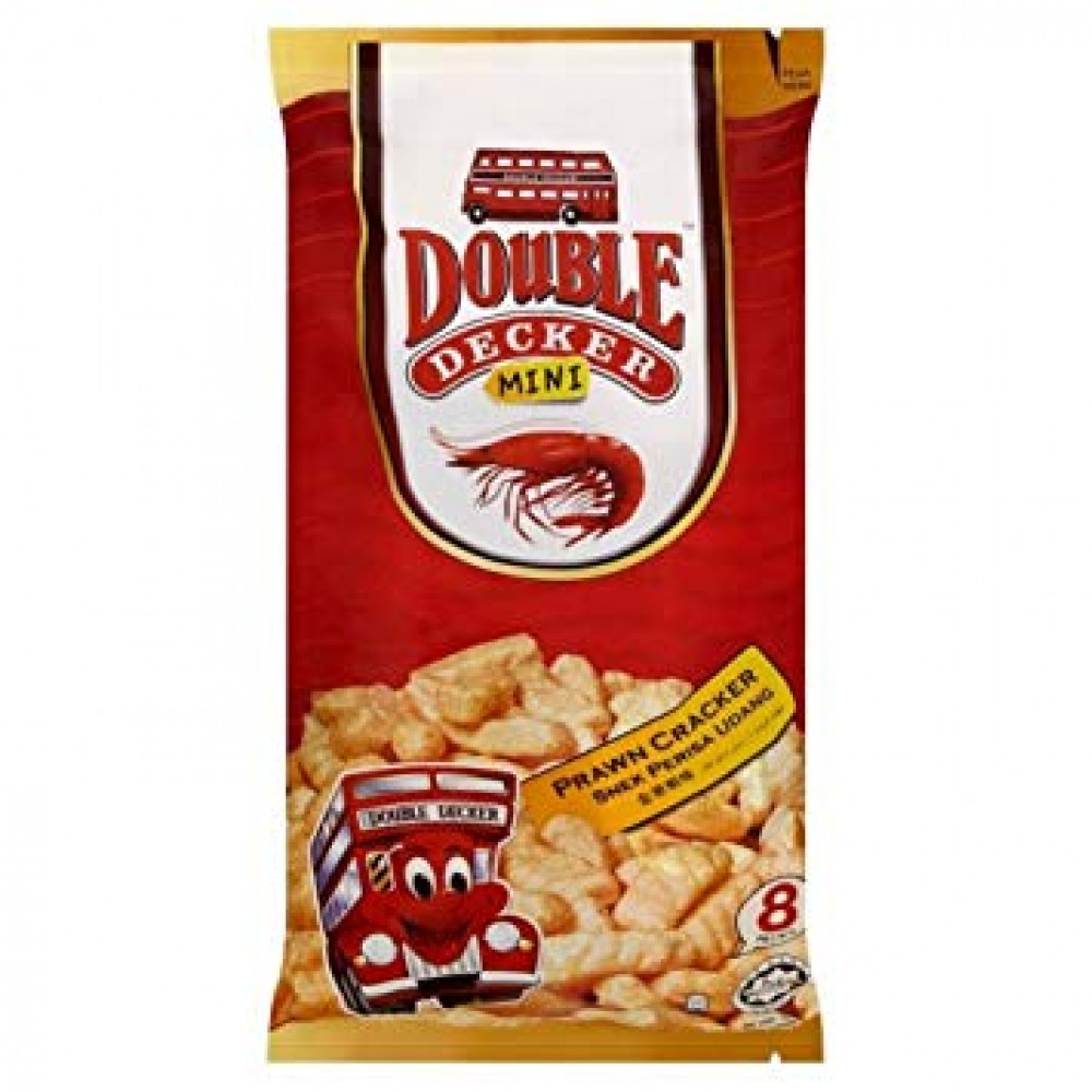 Double Decker Mini Prawn Cracker 15g x 8packs (120g) Double Decker Mini Prawn Cracker 15g x 8packs (120g)