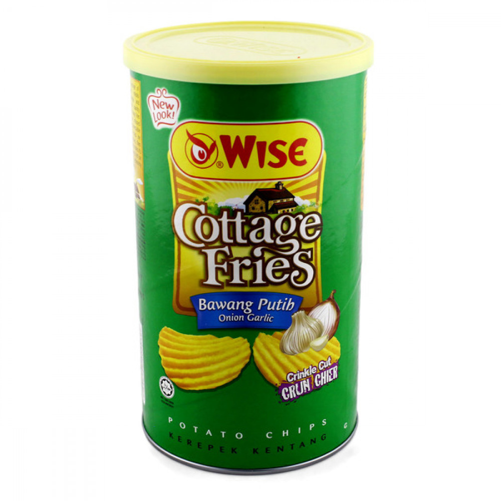 Wise Cottage Fries Onion and Garlic Potato Chips 90g Wise Cottage Fries Onion and Garlic Potato Chips 90g