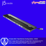 J5 Create USB-C Triple Monitors Docking Station - JCD543