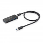 J5 Create 4 Port USB 3.0 Mini Hub (with AC Adapter ) - JUH340