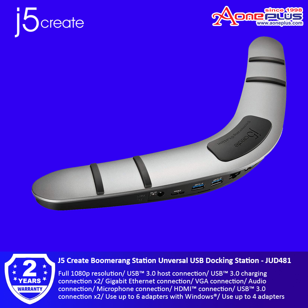 J5 Create Boomerang Station Unversal USB Docking Station - JUD481