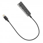 J5 Create Lightning to Headphone Adapter W/HQ Aplifier (Black) - JLA160