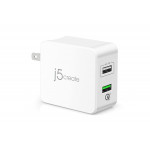 J5 Create 30W QC 3.0 USB 2-Port Charger (QC3.0 + 2.4A Fast Charging) - JUP20