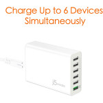 J5 Create 60W QC 3.0 USB 6-Port Charger - JUP60