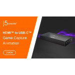 J5 Create HDMI to USB Type-C Game Capture Station - JVA04