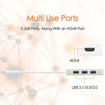 J5 Create USB 3.1 Type-C 3 Port Hub with HDMI - JCH451