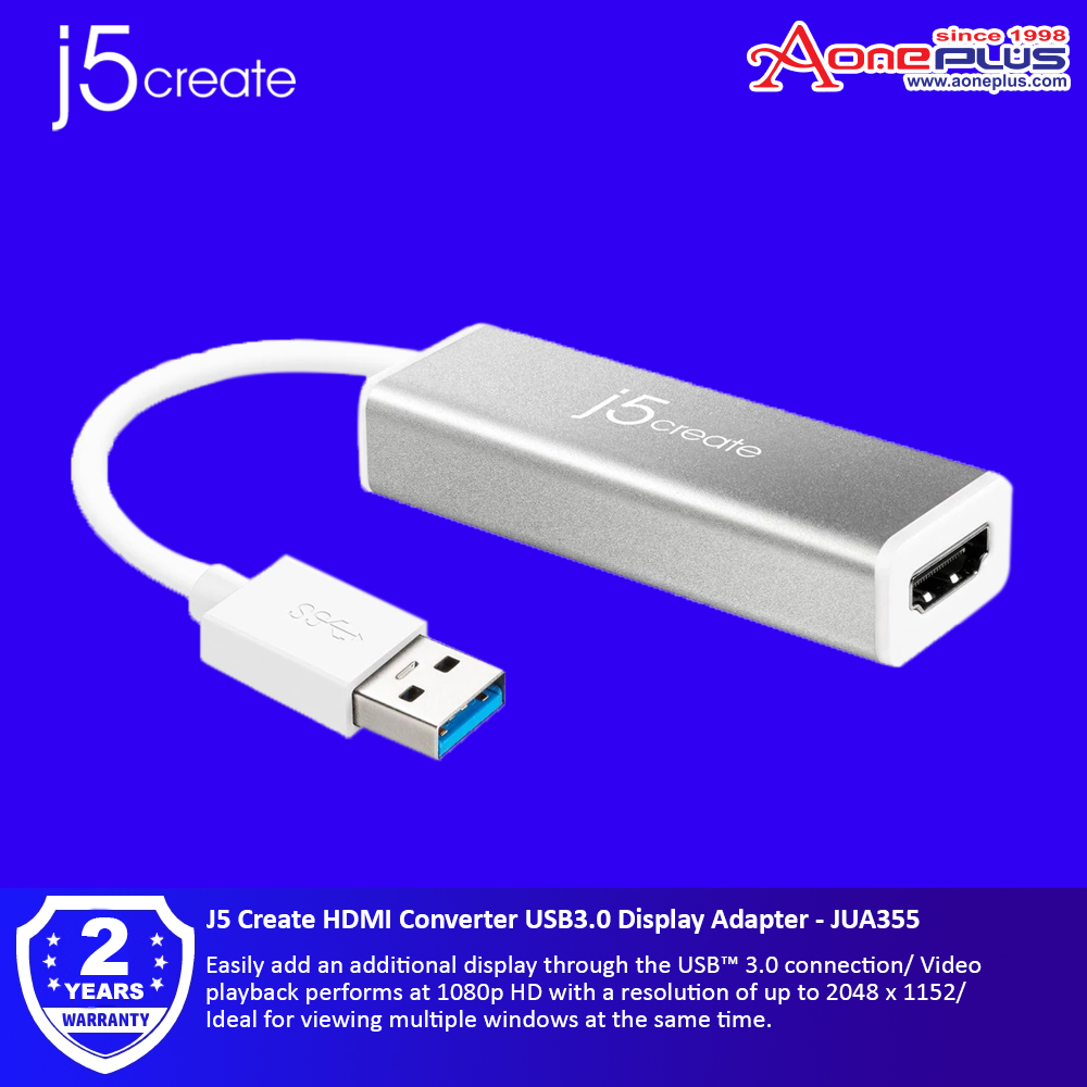 J5 Create HDMI Converter USB3.0 Display Adapter - JUA355