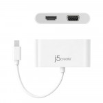 J5 Create Mini DisplayPort to HDMI / VGA (2-in1) - JDA172