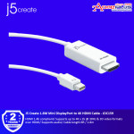 J5 Create 1.8M Mini DisplayPort to 4K HDMI Cable - JDC159