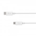 J5 Create USB2.0 Type-C to Mini-B Cable / White - JUCX10