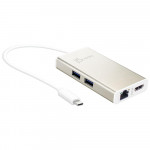 J5 Create Type-C to HDMI & GigaLan & USB3.0 Multi Adapter with Power Delivery - JCA374