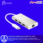 J5 Create Type-C Gigabit Ethernet & USB3.0 Hub - JCH471