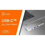 1 x J5 Create Type-C 6in-1 UltraDrive Mini Dock - JCD388