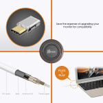 J5 Create 1.8M USB Type-C to VGA Cable / White - JCC111