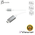 J5 Create 1.5M USB Type-C to 4K HDMI Cable / White - JCC153G