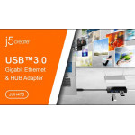 J5 Create USB 3.0 Gigabit Ethernet & 3-Port HUB - JUH470