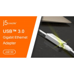 J5 Create USB 3.0 Gigabit Ethernet Adapter - JUE130