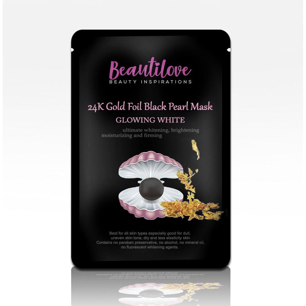 BEAUTILOVE 24K GOLD FOIL 1'S BLACK PEARL BEAUTILOVE 24K GOLD FOIL 1'S BLACK PEARL