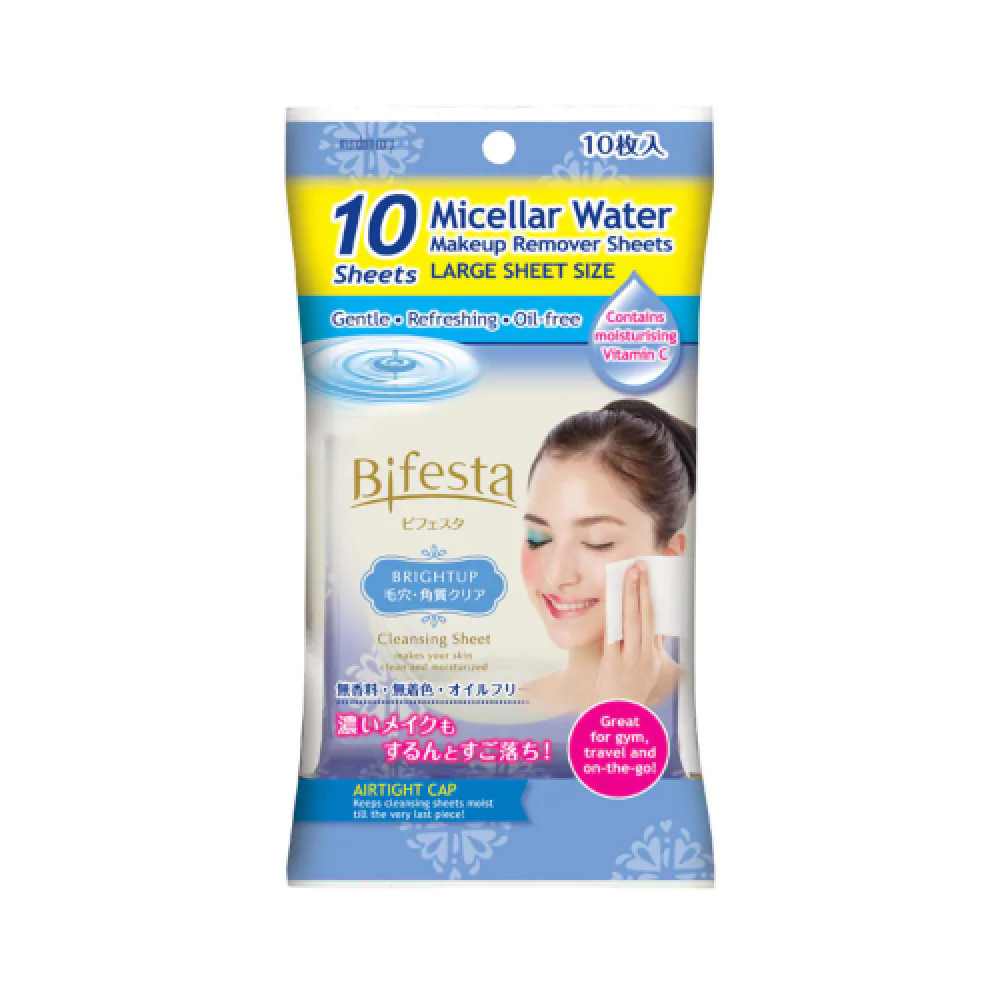 BIFESTA CLEANSING SHEET 10'S BRIGHTUP	