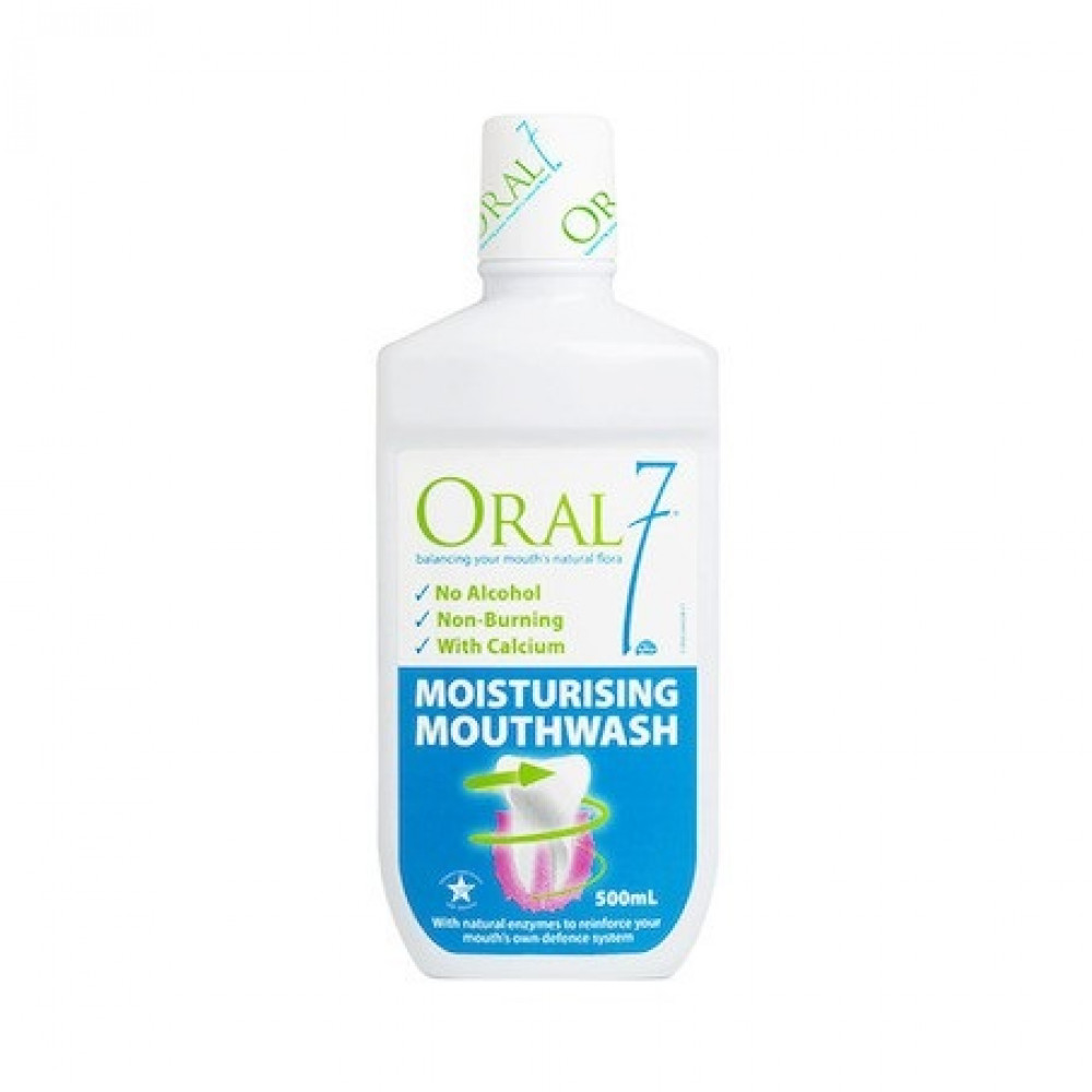 ORAL 7 MOISTURISING MOUTHWASH 500ML	