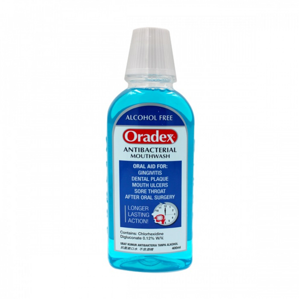 ORADEX ANTIBAC MOUTHWASH 400ML ORADEX ANTIBAC MOUTHWASH 400ML