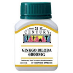 21ST CENTURY GINGKO 6000MG 30'S