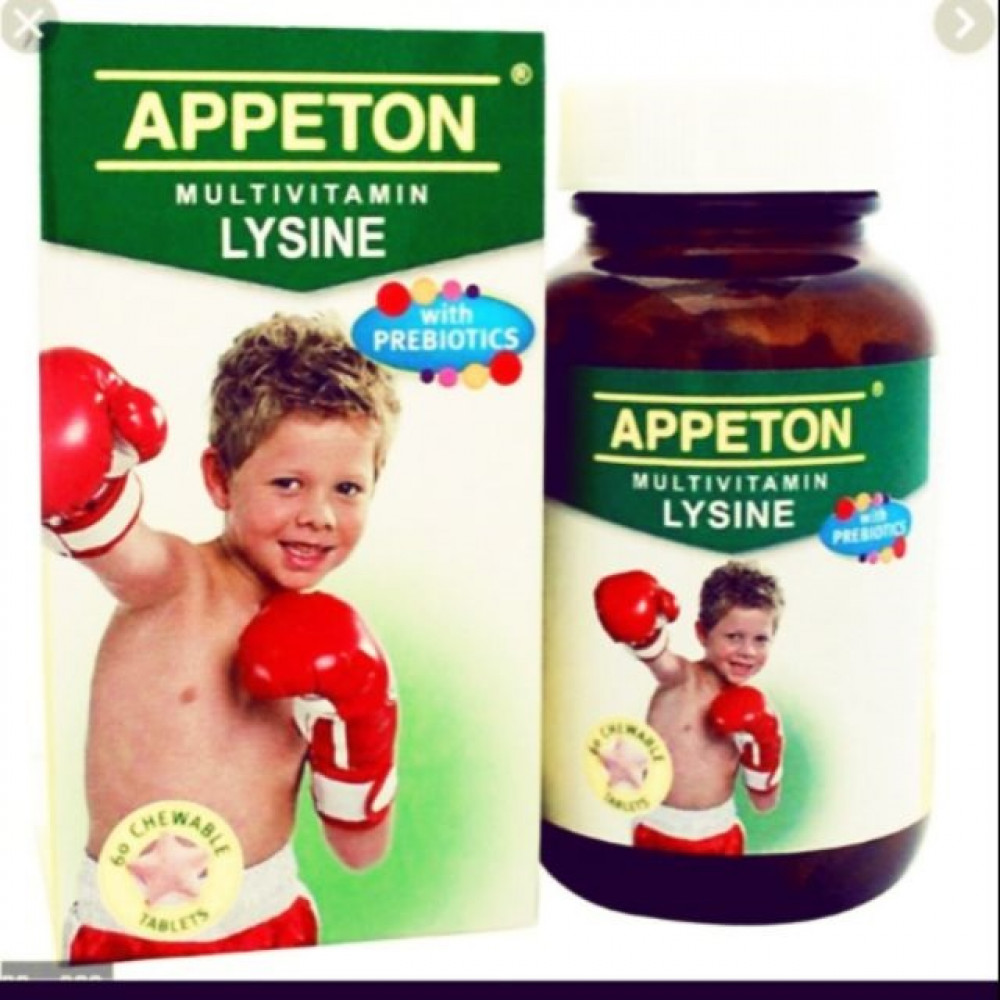 APPETON MULTIVITAMIN LYSINE PREBIOTIC 60S APPETON MULTIVITAMIN LYSINE PREBIOTIC 60S