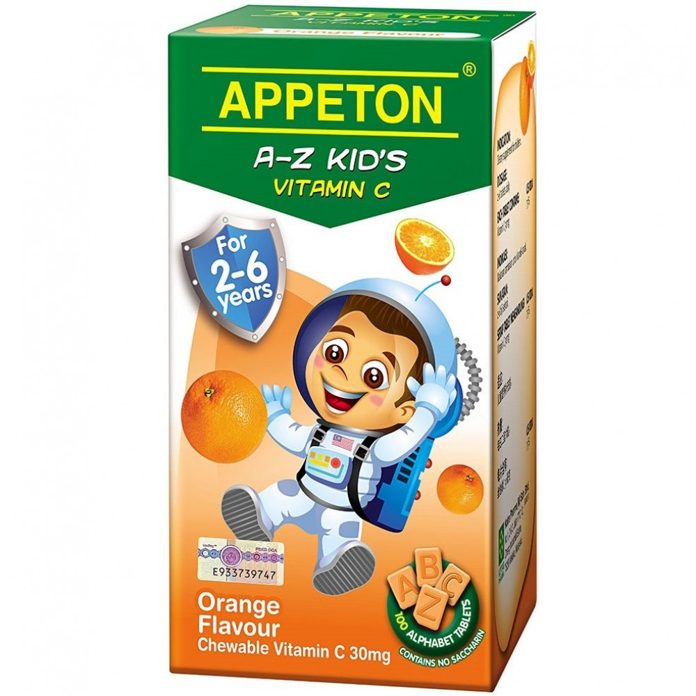 APPETON A-Z VITAMIN C ORANGE 30MG	