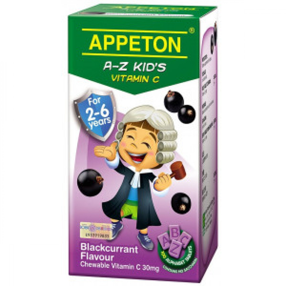 APPETON A-Z VITAMIN C BCURRANT 30MG	