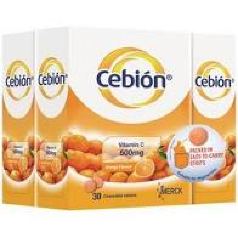 Cebion Vitamin C 500mg Chewable Tablets (3X30's)