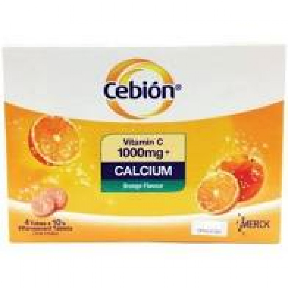 CEBION VITAMIN C1000MG + CALCIUM EFFERVESCENT 4X10S