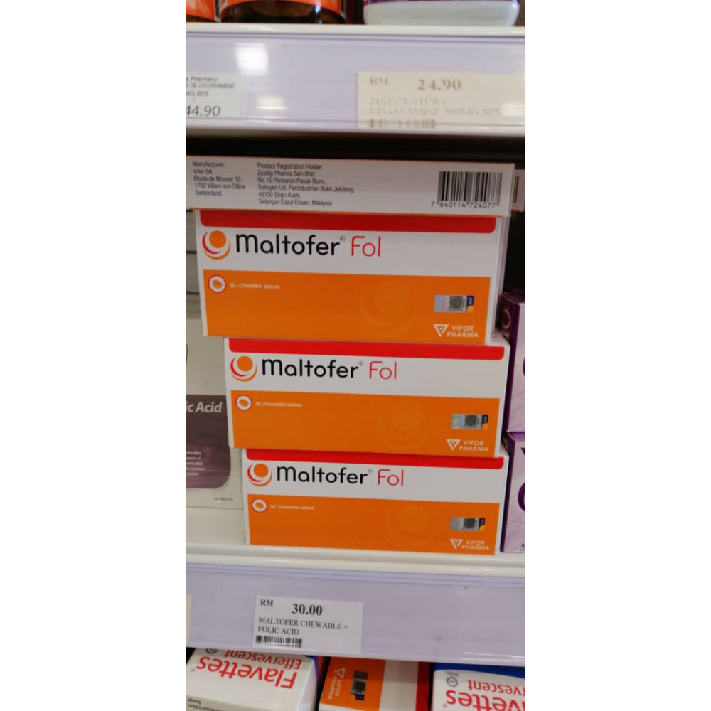 MALTOFER CHEWABLE + FOLIC ACID