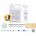 Dfenze HOCL Multipurpose Sanitizer & Disinfectant 5 Liter + 500ml 