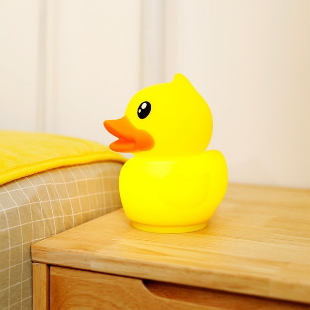 B.DUCK Silicone Touch Sensor LED Night Light Toy Four Brights USB LED Luminous Home Decoration Children's Funny Toy Gift