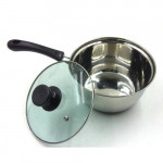 Stainless Steel Milk Pot With Combined Lid - 18cm