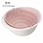 Rotating Double-Layer Fruit Washing Basket And Vegetable Basin