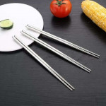 304 Stainless Steel Chopsticks 不锈钢筷子 (5 pairs/set) 