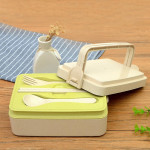 Grain Bento Box Double Layer Divider Lunch Box