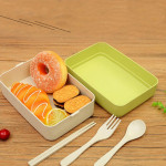 Grain Bento Box Double Layer Divider Lunch Box