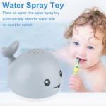 Baby Bath Toys Whale Automatic Spray Water with LED Light, Induction Sprinkler Bathtub Shower Toys for Kids Baby