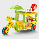 【SEMBO BLOCK】Block Lego compatible truck series Story Book Truck, Accessories Truck, Popcorn Tricycle, Vegetables Trucks