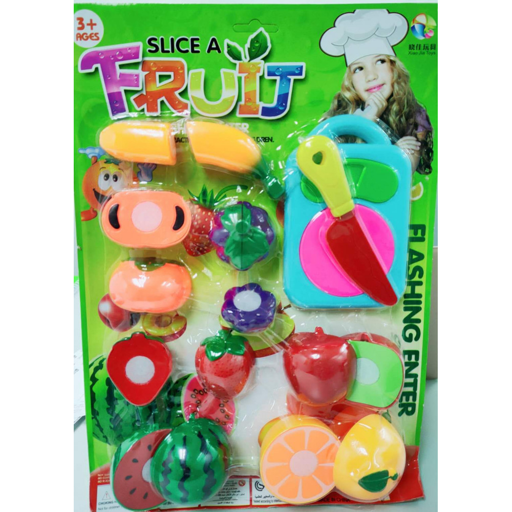 【XIAO JIA TOYS】Slice A Fruit Series for 3+ Ages Kids Freshing Enter Soft Plastic Safe Grade