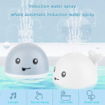 Baby Bath Toys Whale Automatic Spray Water with LED Light, Induction Sprinkler Bathtub Shower Toys for Kids Baby