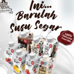 SUSU UHT Farm FRESH 200ML X 24 4 FLAVOUR MIX Latte/ Kurma/Milk/ Chocolate