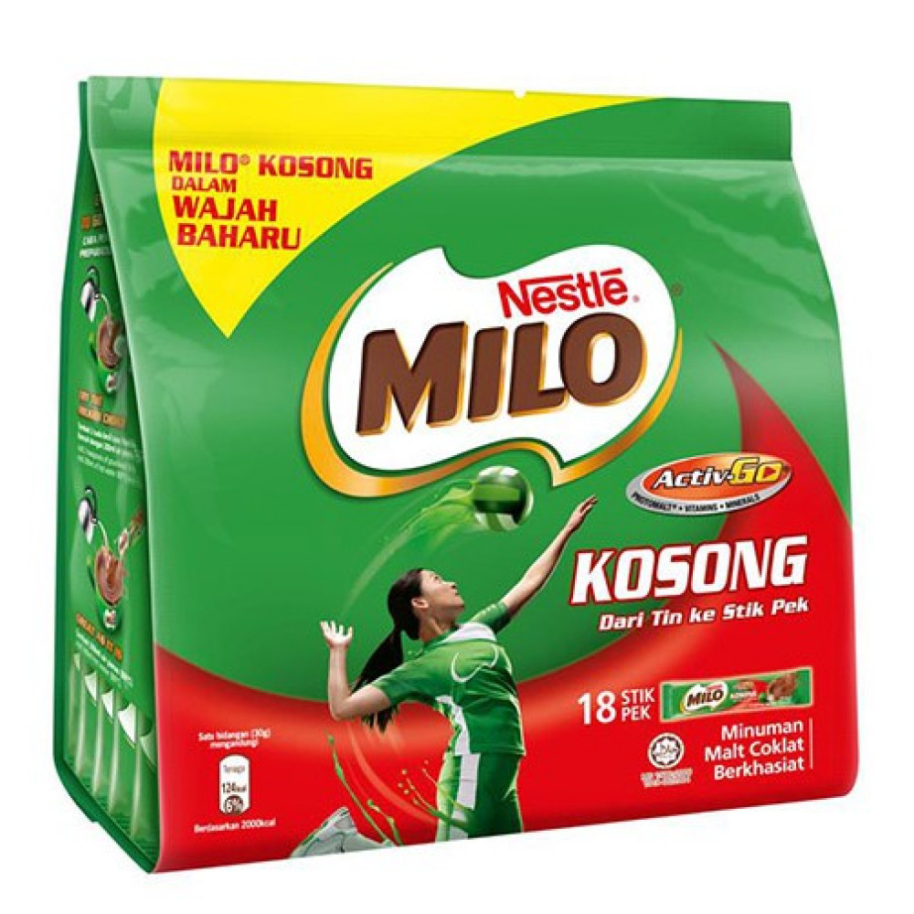 Nestle Milo Activ-Go Kosong (30g x 18's)