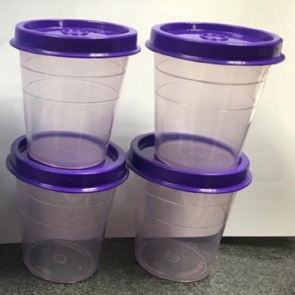 TUPPERWARE 2OZ MIDGET SET 4PCS PURPLE