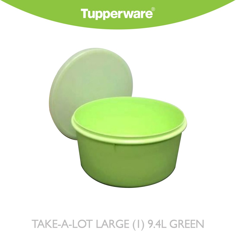 TUPPERWARE TAKE A LOT LARGE GREEN 9.4L TUPPERWARE TAKE A LOT LARGE GREEN 9.4L